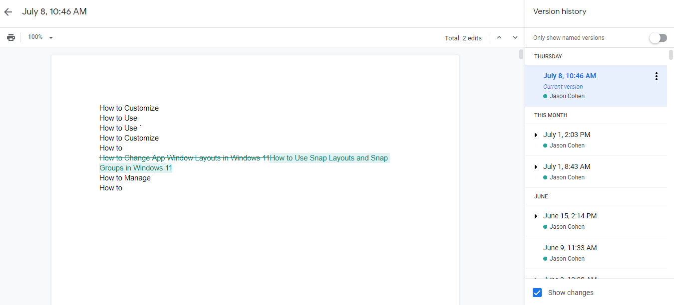 Các mẹo sử dụng Google Docs