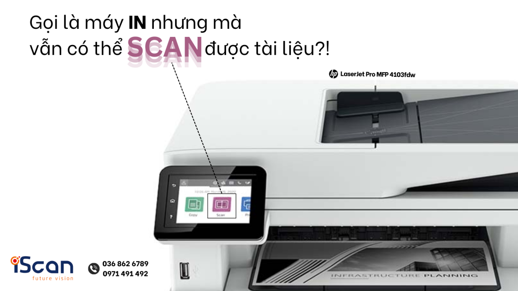 Chức năng scan của máy HP LaserJet Pro MFP 4103fdw