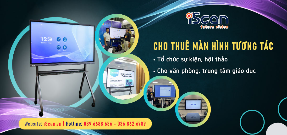 Cho thuê màn hình tương tác
